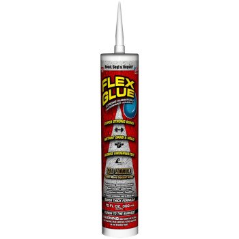 Flex Seal GFSTANR10 Flex Glue, White, 10 oz Cartridge