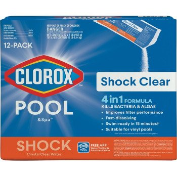 Clorox Pool & Spa 32712CLX Shock Clear Chemical, 1 lb