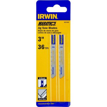 Irwin 3071336 Jig Saw Blade, 3-1/4 in L, 36 TPI