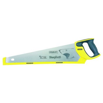 STANLEY 20-527 Handsaw, 20 in L Blade, 11 TPI, Ergonomic Handle, Plastic/Rubber Handle