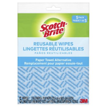 Scotch-Brite 9053-12-SM Reusable Kitchen Wipes, 11-1/2 in L, 19-1/2 in W, Unscented