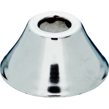 Plumb Pak PP59PC Bath Flange, 4 in OD, For: 1-1/2 in Pipes, Polished Chrome