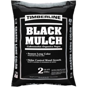 TIMBERLINE 52058058 Hardwood Mulch, 2 cu-ft Coverage Area, Black Bag