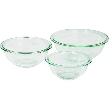 Anchor Hocking 81572L11 Mixing Bowl Set, Glass, Clear