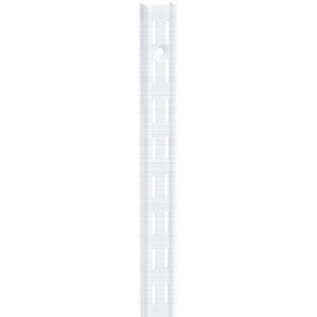 Knape & Vogt 82 WH 39 Shelf Standard, White, 450 lb, 14 ga Thick Material, 1-1/16 in W, 39 in H, Steel