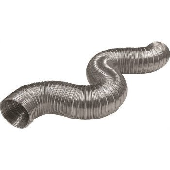 Lambro 304 Flexible Semi-Rigid Duct, 5 in, 8 ft L, Aluminum