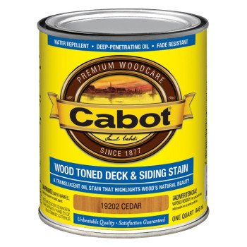 Cabot 19200 Series 140.0019202.005 Deck and Siding Stain, Liquid, 1 qt