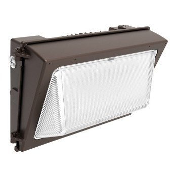 Halo WXP WXPM80LSFSUNVDBZ Wall Pack, 120/277 V, 60 W, LED Lamp, 7520 Lumens, 5000 K Color Temp, Aluminum Fixture