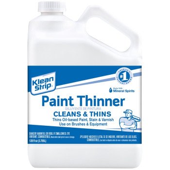 Klean Strip GKPT94400 Paint Thinner, Liquid, Free, Clear, Water White, 1 gal, Can