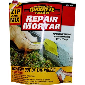 Quikrete 1241-15 Repair Mortar, Brown/Gray, Granular, 3 lb Pouch