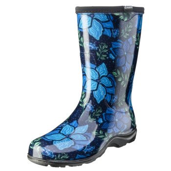 Sloggers 5018SSBL-09 Rain Boots, 9, Spring Surprise, Blue