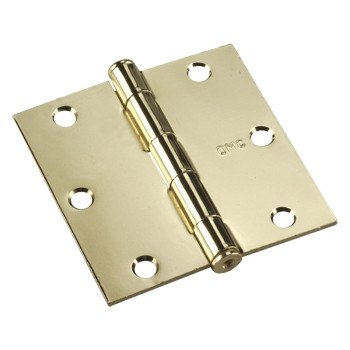 820BR HINGE MORTISE BRASS 3IN 