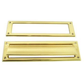 Schlage SC620B3 Mail Slot, 3-1/2 in L, 13 in W, Brass, Aged Bronze