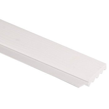 Gossen 236009706 Garage Door Weather Strip, 2 in W, 7/16 in Thick, 9 ft L, PVC, White