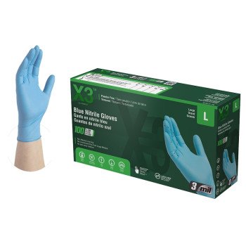 X346100 GLOVE NITRILE BLUE L  