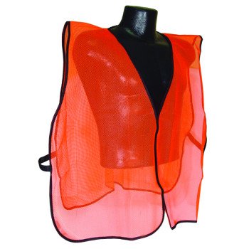 Radians SVO Non-Rated Safety Vest, One-Size, Polyester, Green/Orange/Silver, Hook-and-Loop