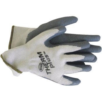 Boss plus 8435X Protective Gloves, Unisex, XL, Knit Wrist Cuff, Acrylic Glove, Gray/White