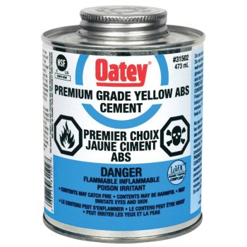 Oatey 48906 Solvent Cement, Liquid, Yellow, 437 mL