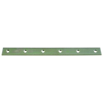 National Hardware N220-335 Mending Brace, 12 in L, 1-1/8 in W, Steel, Zinc, Screw Mounting