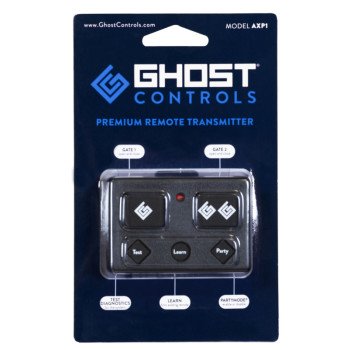 Ghost Controls AXP1 Remote Control Transmitter, 5-Buttons, Lithium Battery, 100 ft