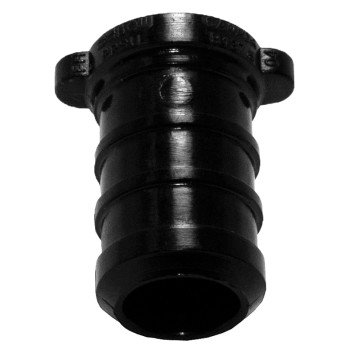 BOW 502187 Pipe Plug, 1/2 in, Plastic, Black