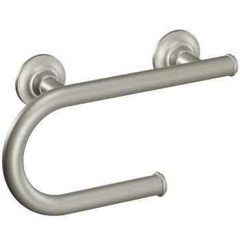 Moen LR2352DBN Grab Bar, 8 in L Bar, 250 lb, Stainless Steel, Nickel