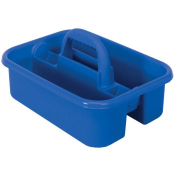 Quantum Storage Systems RTC500BL Tool Caddy, HDPE, Blue, 13-3/8 in OAW, 9-1/8 in OAH, 18-1/4 in OAD