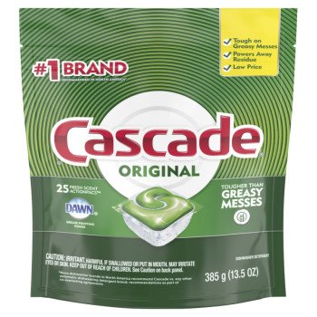 Cascade 80675 Dishwasher Detergent Pack, Solid, Fresh