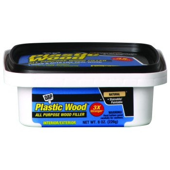 DAP Plastic Wood 08135 Wood Filler, Paste, Musty, Natural, 8 oz