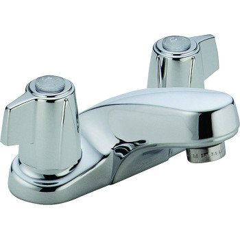 Delta Classic Series 2500LF Bathroom Faucet, 7 in L, 3-1/4 in H, Rigid Spout, Chrome Plated, 1-11/16 in Plate Size