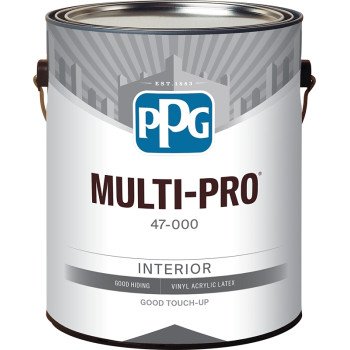 PPG 47-110/01 Interior Paint, Flat, Pastel, 1 gal, 400 sq-ft Coverage Area