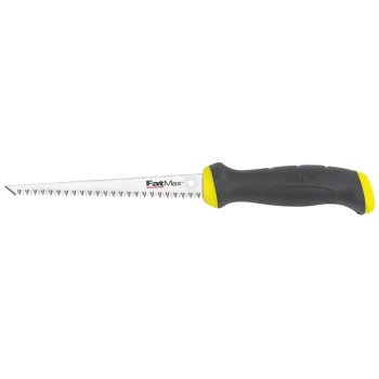 STANLEY 20-556 Jab Saw, 6-1/4 in L Blade, Steel Blade, 8 TPI, Cushion Grip Handle, Plastic/Rubber Handle