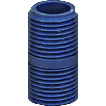 GENOVA P-12-CL Pipe Nipple, 1/2 in, NPT, PVC, Gray, SCH 80 Schedule