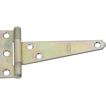 National Hardware N128-579 T-Hinge, 2.44 in W Frame Leaf, 3/4 in H Frame Leaf, Steel, Zinc, Tight Pin, 18 lb