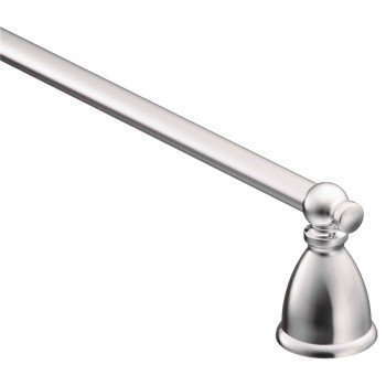 Moen Caldwell Series Y3118CH Towel Bar, 18 in L Rod, Aluminum/Zamac, Chrome, Surface Mounting