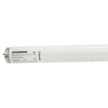 Sylvania 22252 Fluorescent Bulb, 20 W, T12 Lamp, Medium G13 Lamp Base, 1170 Lumens, 3000 K Color Temp, Warm White Light