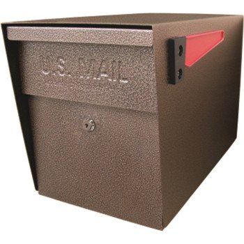 Mail Boss Packagemaster Series 7108 Mailbox, Steel, Bronze, 11-1/4 in W, 21 in D, 13-3/4 in H