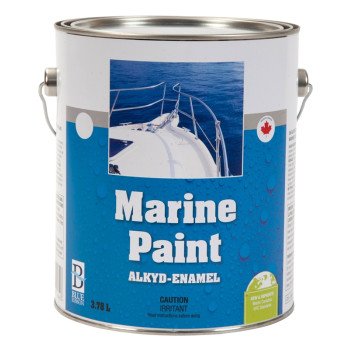 UCP Paints E8058-3.78 Marine Paint, Gloss Sheen, Medium Gray, 3.78 L, Can