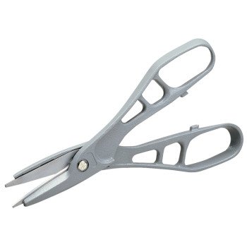 Malco Andy Snip M12N/M12 Pattern Snip, 12 in OAL, 3 in L Cut, Straight Cut, Steel Blade, Loop Handle, Gray Handle