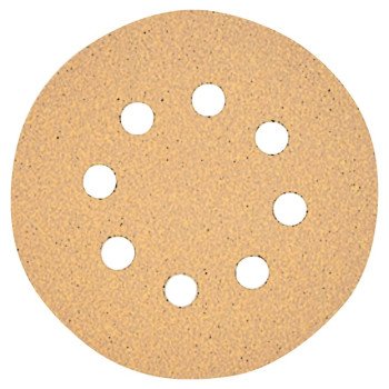 DEWALT DW4303 Sanding Disc, 5 in Dia, Coated, 120 Grit, Fine, Aluminum Oxide Abrasive, Paper Backing, 8-Hole