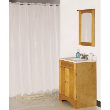 Simple Spaces XG-02-FS Hookless Shower Curtain, Vinyl