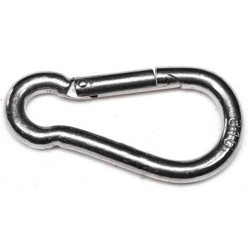 Baron 2450S-3/16 Spring Hook, 100 lb Working Load, Stainless Steel