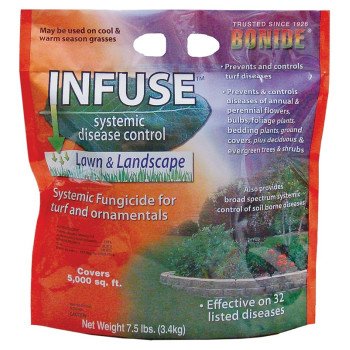 Infuse 60516 Disease Control Fungicide, Granule, Faint Sulfur, Tan, 7.5 lb, Bag