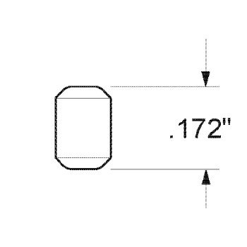 Kwikset 83100-001 Bottom Pin, Zinc, Gold, Specifications: #1 Size