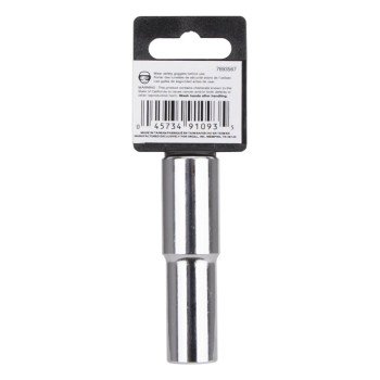 Vulcan MT6526651 Drive Socket, 1/2 in Socket, 1/2 in Drive, 12-Point, Chrome Vanadium Steel, Chrome