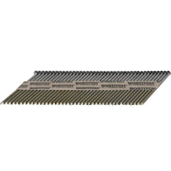 Bostitch PT-12D131GFH2 Framing Nail, 3-1/4 in L, Steel, Galvanized, Clipped Head, Smooth Shank