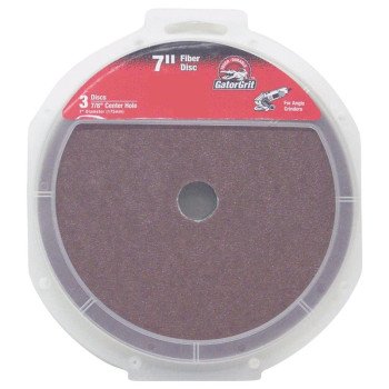 Gator 3082 Fiber Disc, 7 in Dia, 50 Grit, Coarse, Aluminum Oxide Abrasive, Fiber Backing