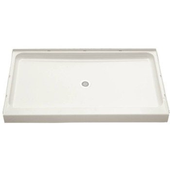 Sterling Ensemble 72131100-0 Shower Base, 60 in L, 34 in W, 5-1/2 in H, Vikrell, White, Alcove Installation