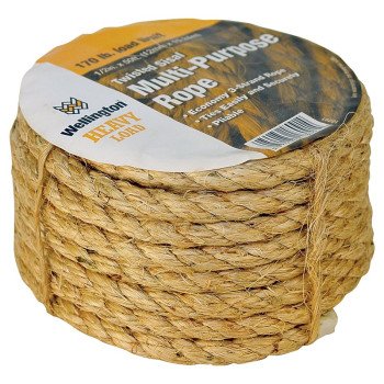 Wellington 18091 Rope, 1/2 in Dia, 50 ft L, Sisal, Natural