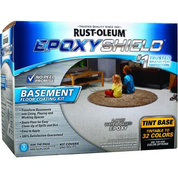 Rust-Oleum 225446 Basement Floor Coating Kit, Tint Base, Liquid